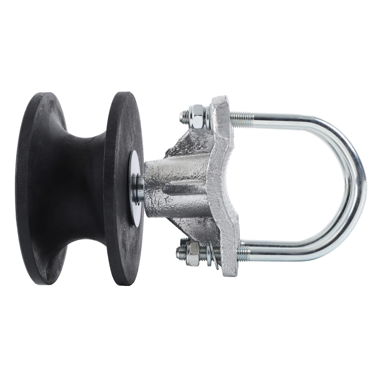 4" Round Post x 2 1/2" Round Gate Frame Nylon Cantilever Roller For Sliding Gate