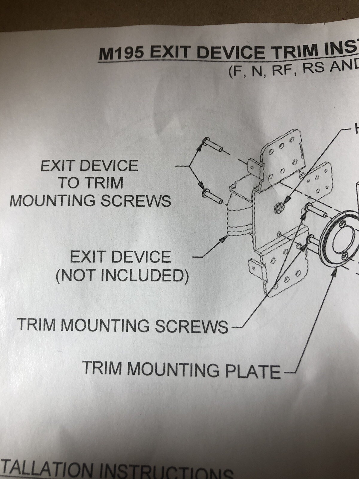 Marks M195F/26D Lever/Rose Exit Device Trim Brushed "SHIPS FREE"
