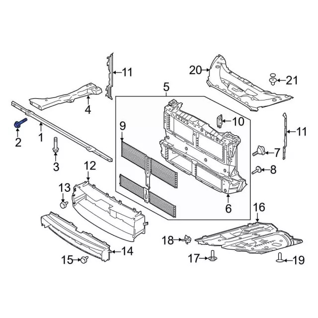 Genuine Ford Lower Hinge Bolt W716603-S442