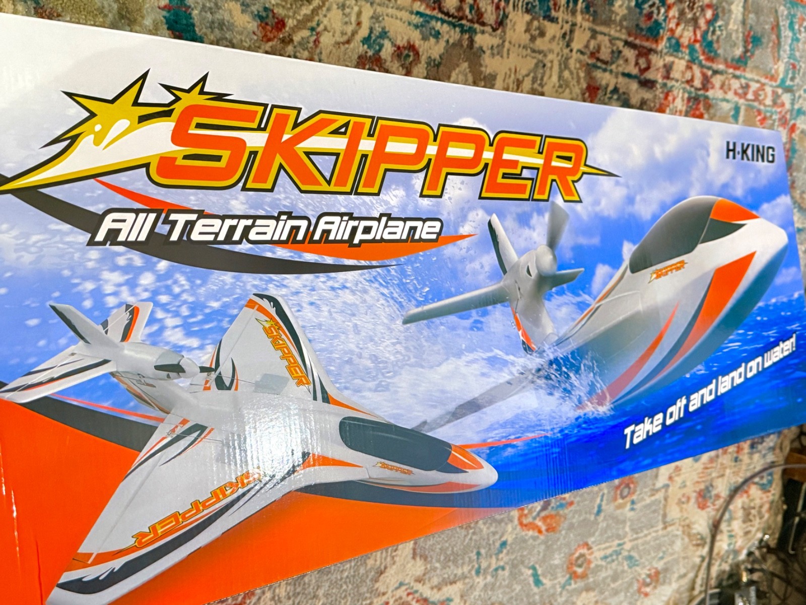 H-King SKIPPER RC  All Terrain Airplane Floatplane Seaplane 27.5" WS New In Box