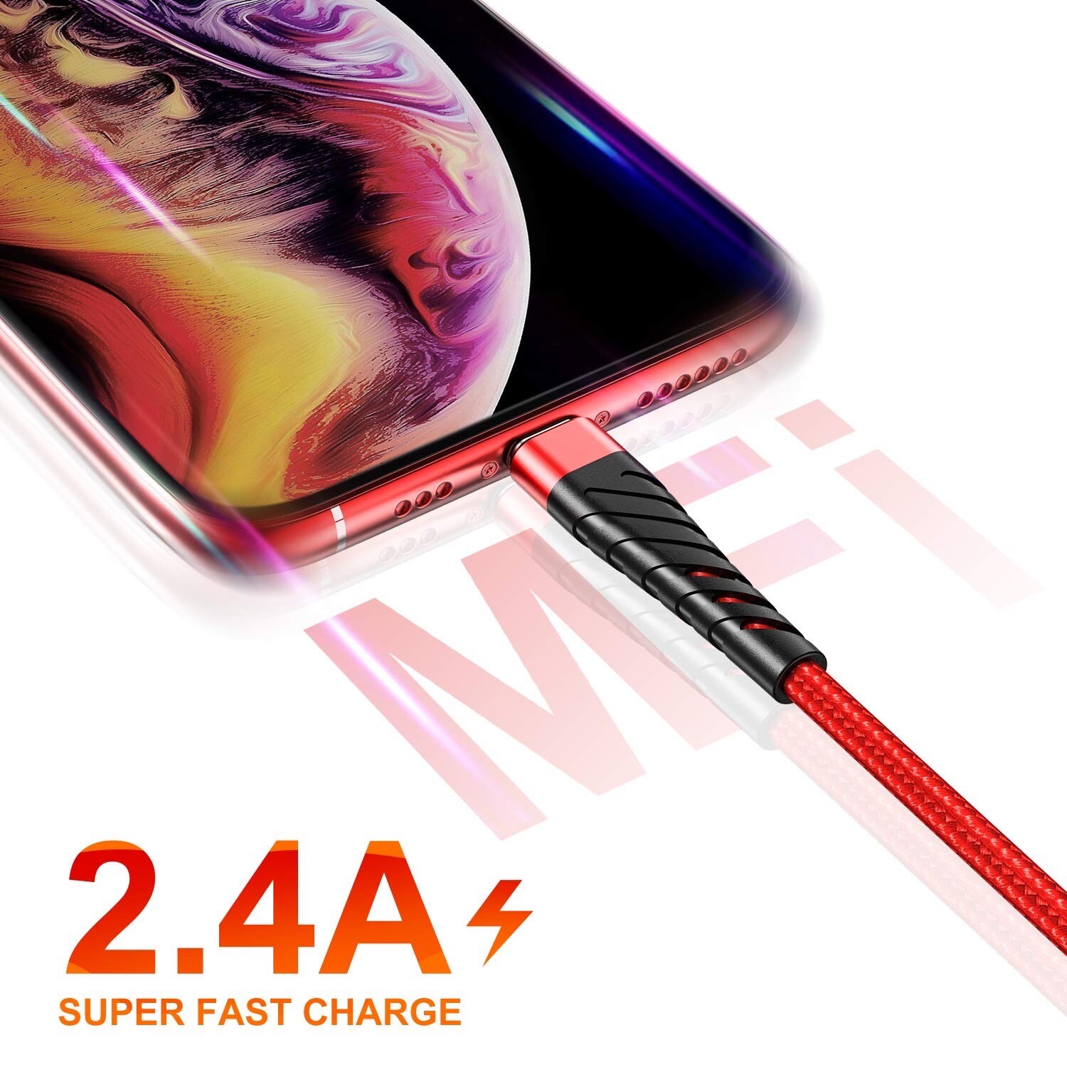 3 Pack Fast Charger USB Cable For iPhone 6 7 8Plus iPhone XR Xs Max 11 12 13 Pro