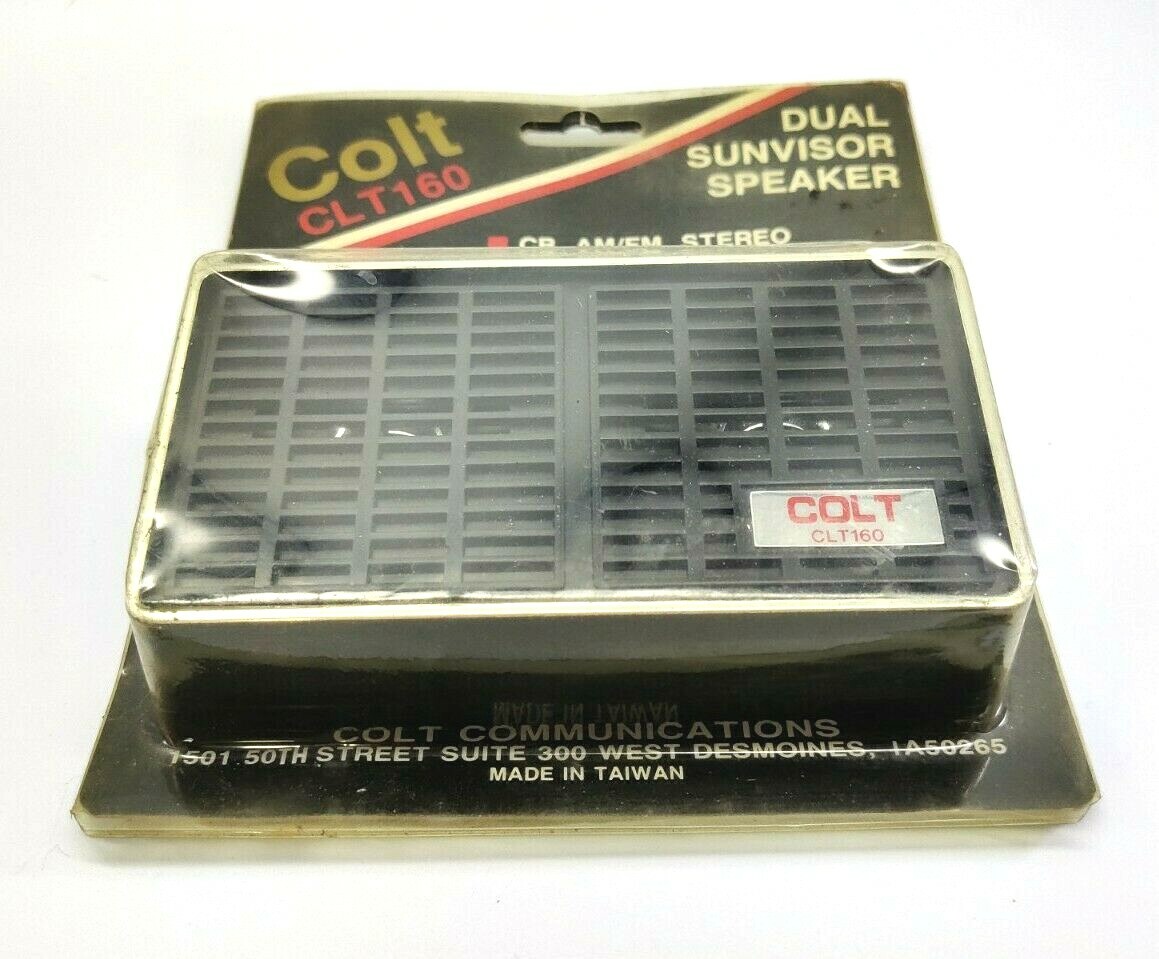 Vintage Colt CLT160 Dual Sunvisor Speaker NOS