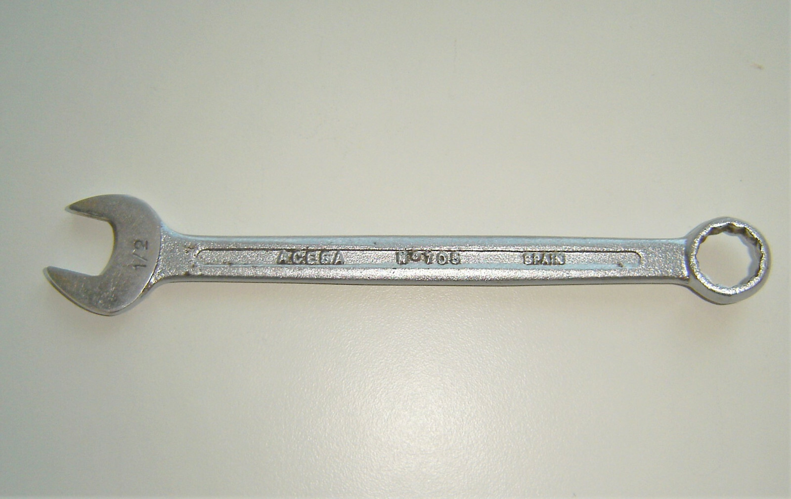 Vintage Acesa No 705 1/2 Combination Spanner Made In Spain