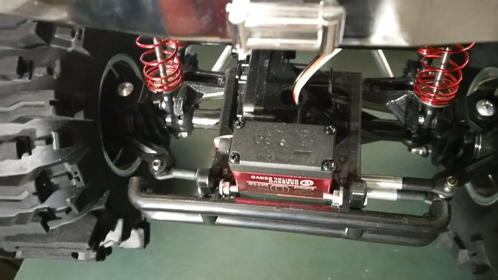 Tamiya Clodbuster Bullhead Bumper Servo Mount Relocation Brackets Front / Rear