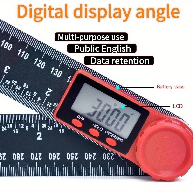 1 Digital Goniometer 200mm Lock Angle Measurement Ring Ruler (Foreign Shipping