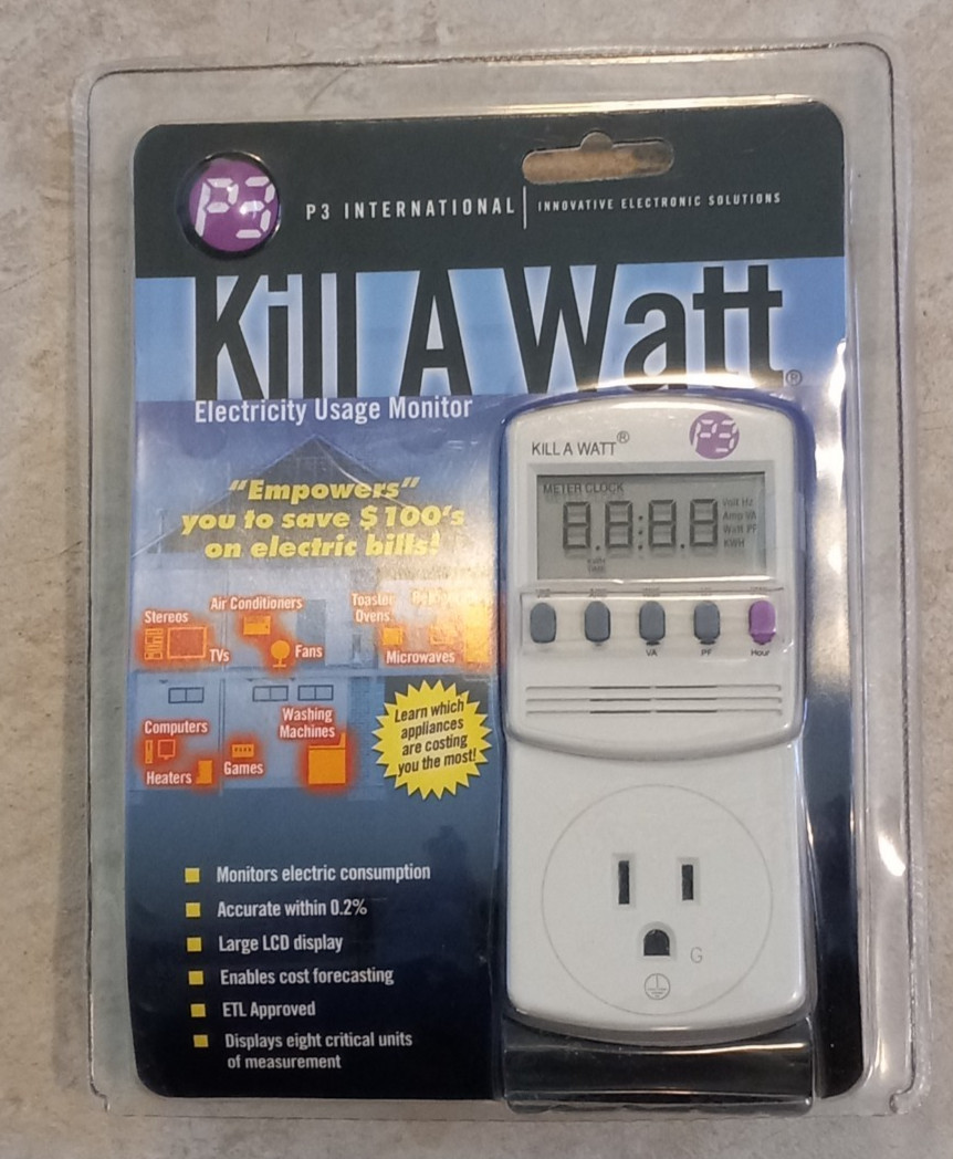 NIB: Kill A Watt P3 P4400 Electricity Usage Monitor