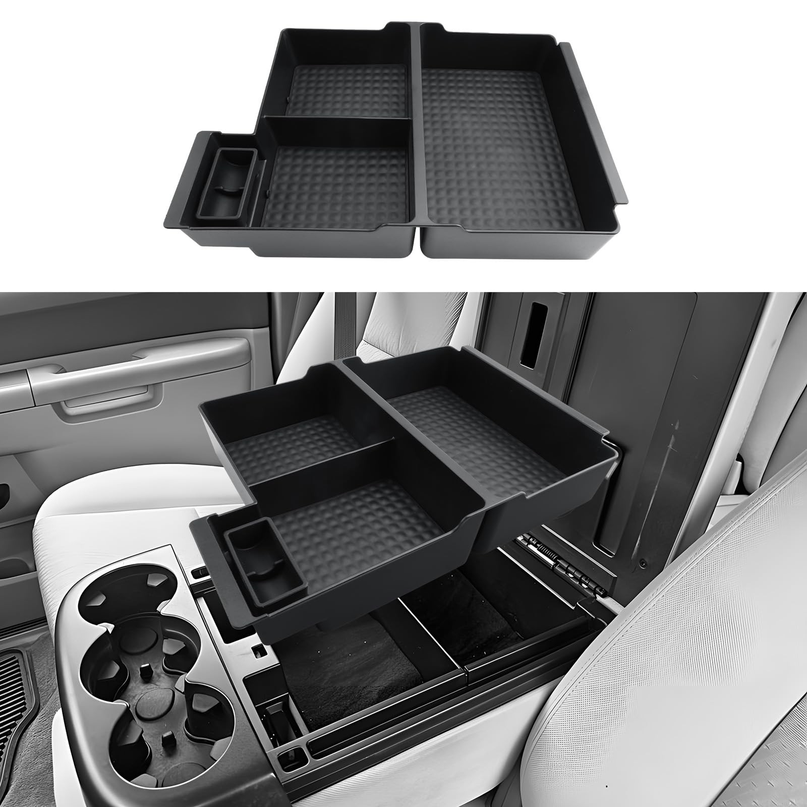 Center Console Organizer for 2007-2014 Chevy Silverado/GMC Sierra - Fits