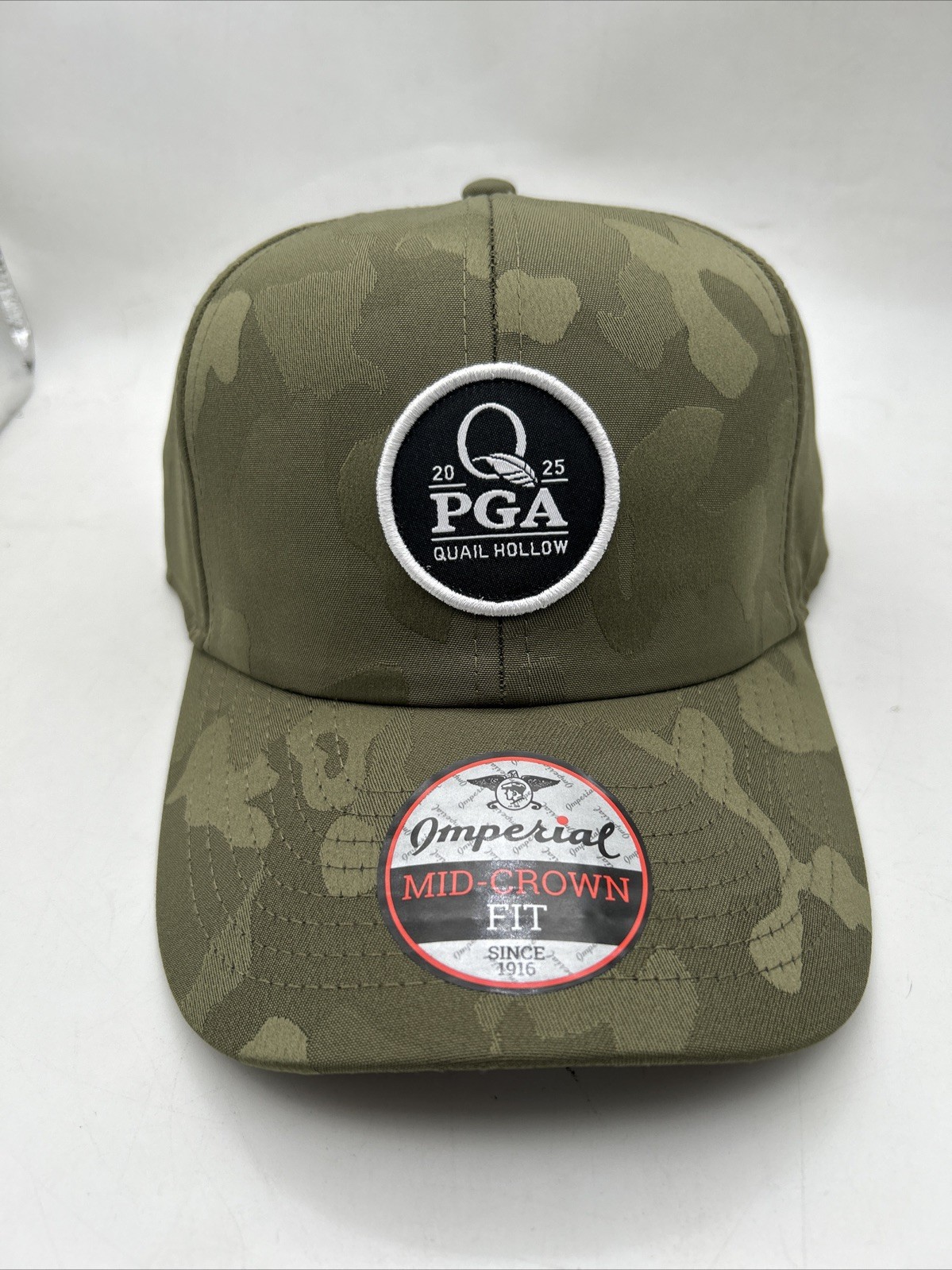 PGA Championship 2025 Quail Hollow Imperial Camo Adjustable Golf Hat Cap - New