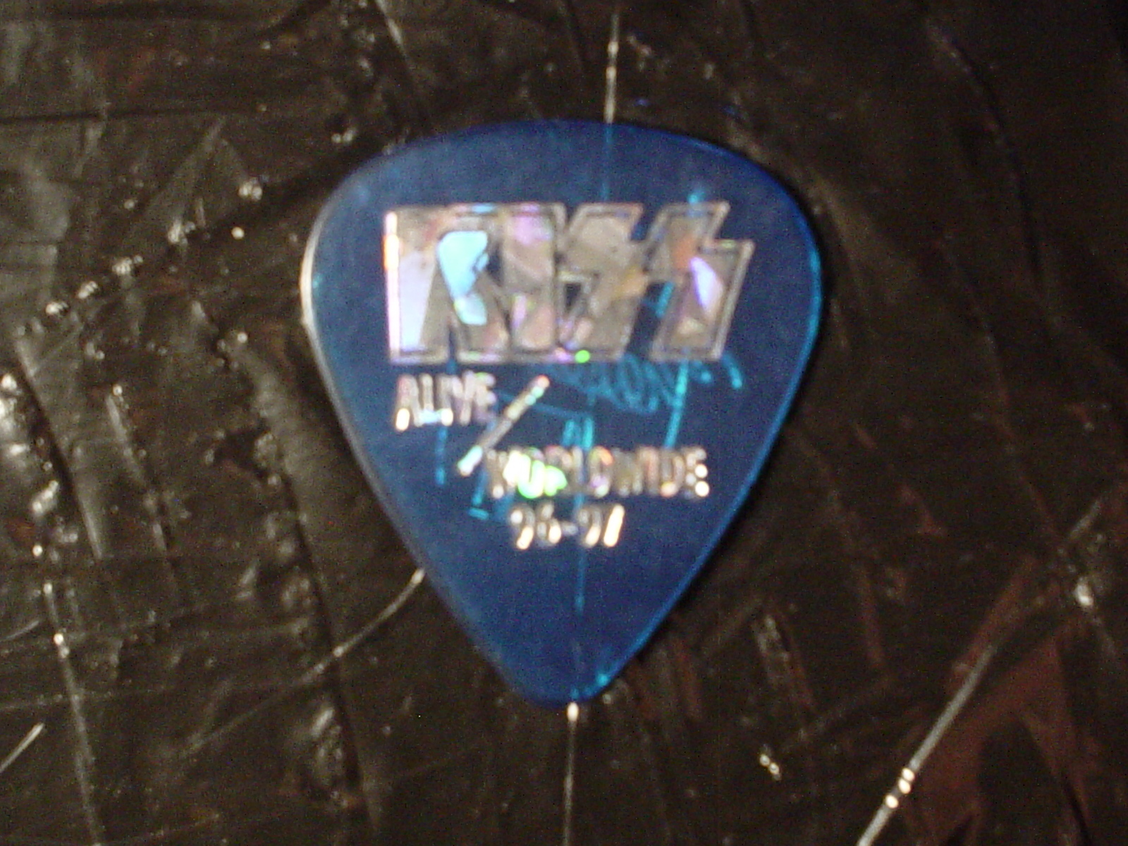 KISS Ace Frehley Signature Alive Worldwide 1996-1997 Concert Tour GUITAR PICK