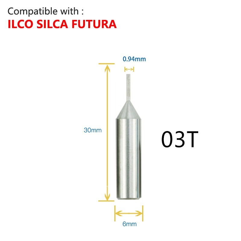 Carbide Tracer Point 03T Compatible with Silca Futura Machine Key Cutter