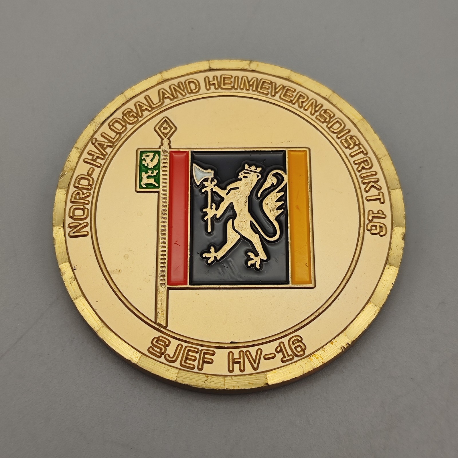 Norway Nord-Halogaland Home Guard District 16 Challenge Coin