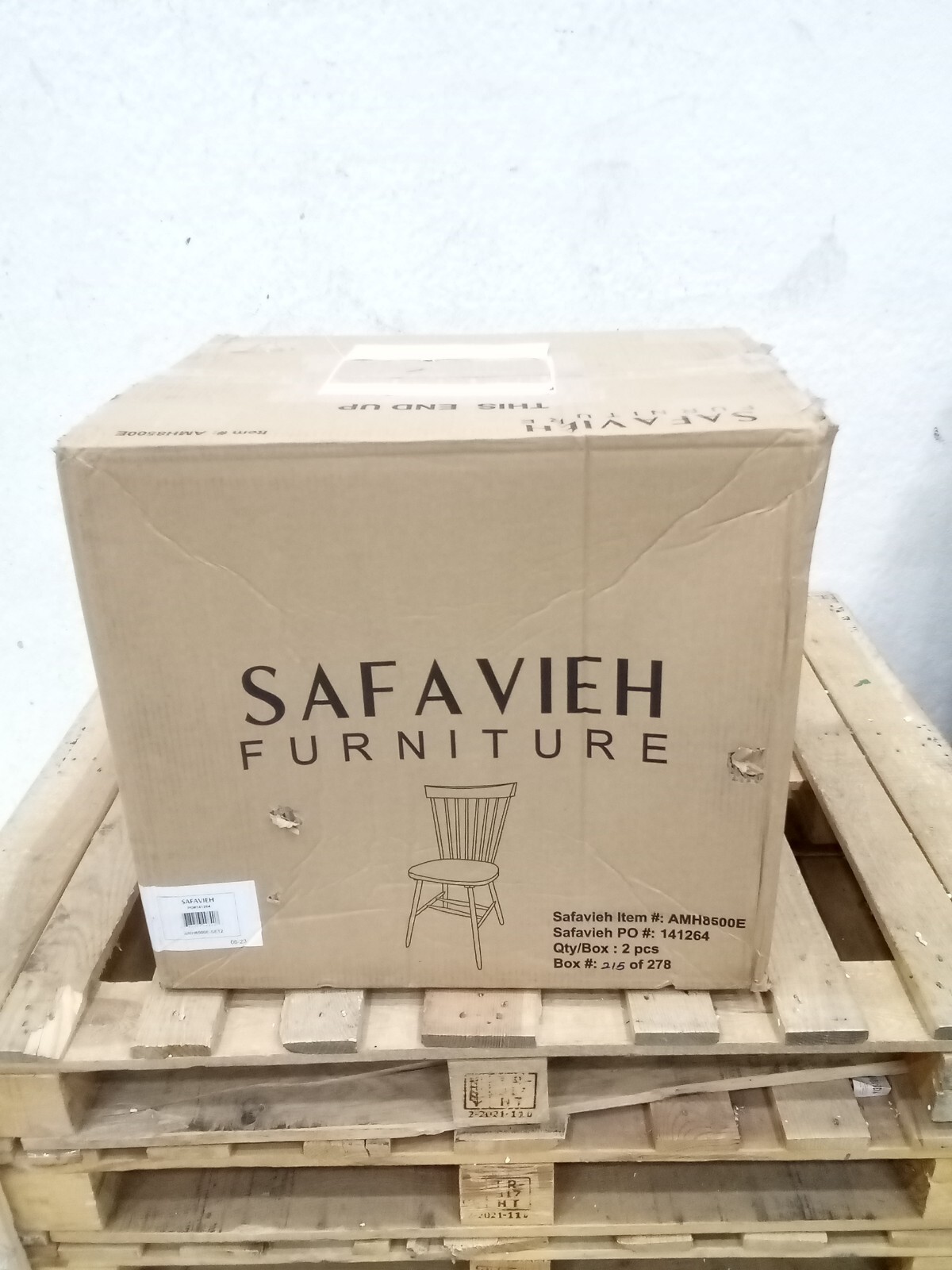 Safavieh PARKER SPINDEL SIDE CHAIR, Reduced Price 2172724158 AMH8500E