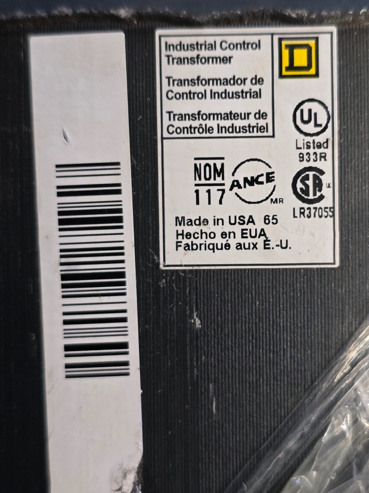 Square D 9070T1000D2 Control Transformer, NEW open box