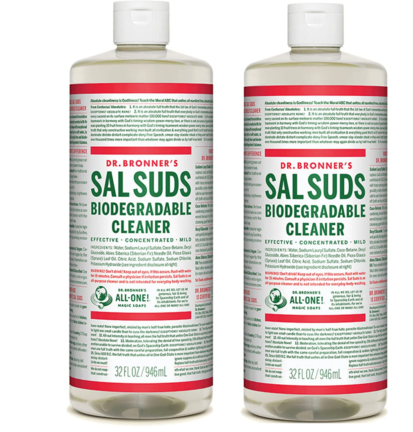 Dr. Bronner'S - Sal Suds Biodegradable Cleaner (32 Ounce) - ***2 PACK****