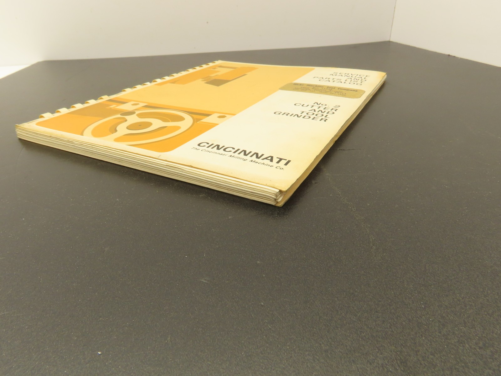 Cincinnati No 2 DO Cutter & Tool Grinder Owner Operator Instruction Manual