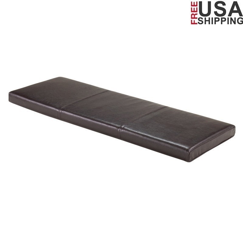 Boris Bench Cushioned Seat Indoor Faux Leather Comfort Water Resistant Pad New