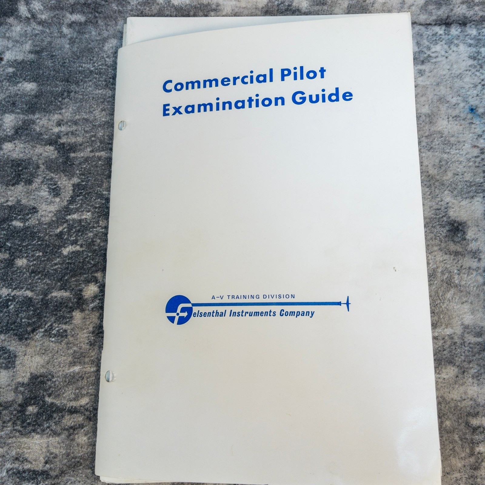 Vintage Commercial Pilot Examination Guide Felsenthal Instruments Manual