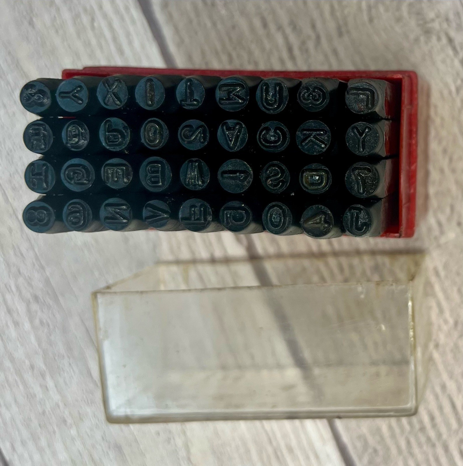 36 Piece 1/8" Letter Number Stamping Set  Summit SUM-900011 VTG Great Conditions