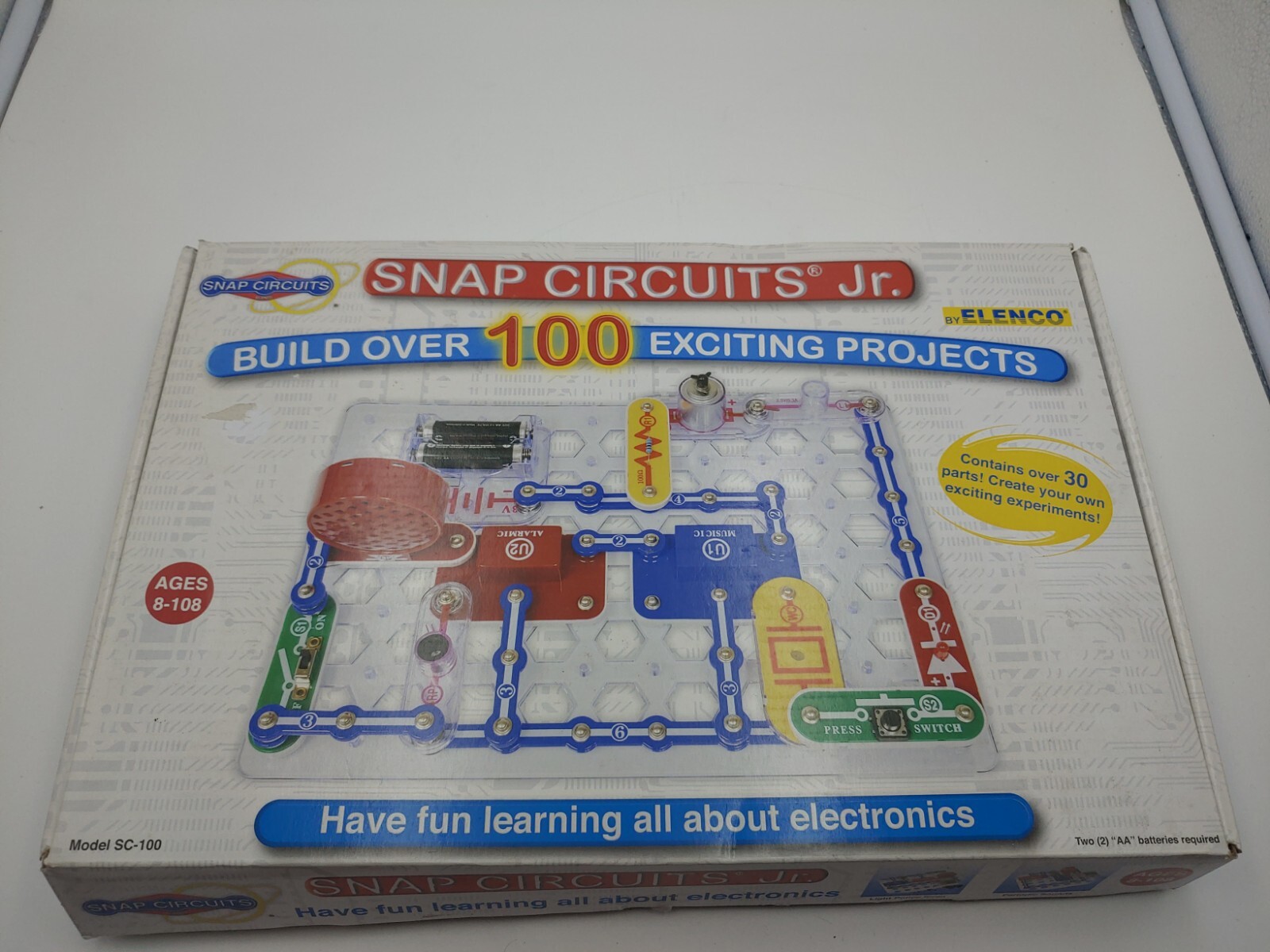 Snap Circuits Jr SC 100 Electronics Discovery Kit