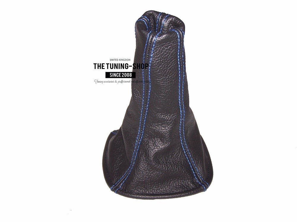 Shift Boot For Toyota MR2 MK3 Spyder 2000-2007 Leather Blue Stitching