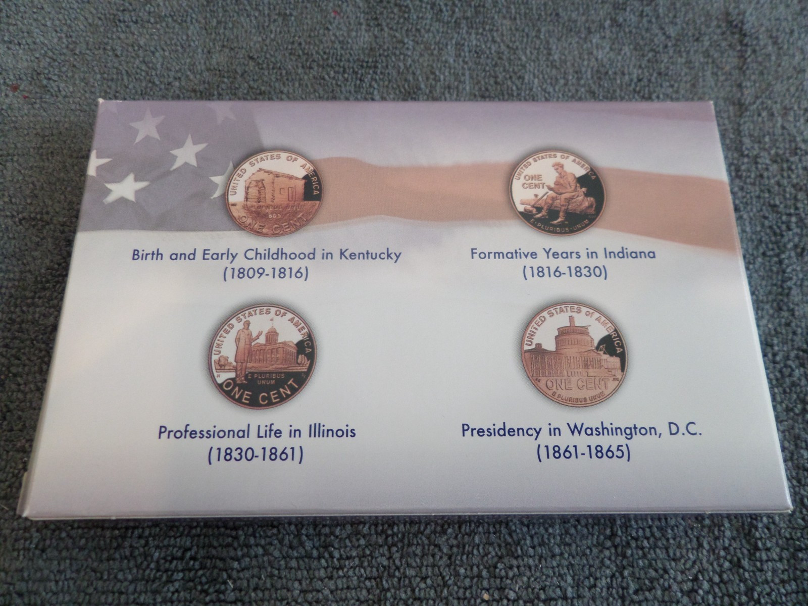 2009 S Lincoln Bicentennial One Cent Proof Set US Mint