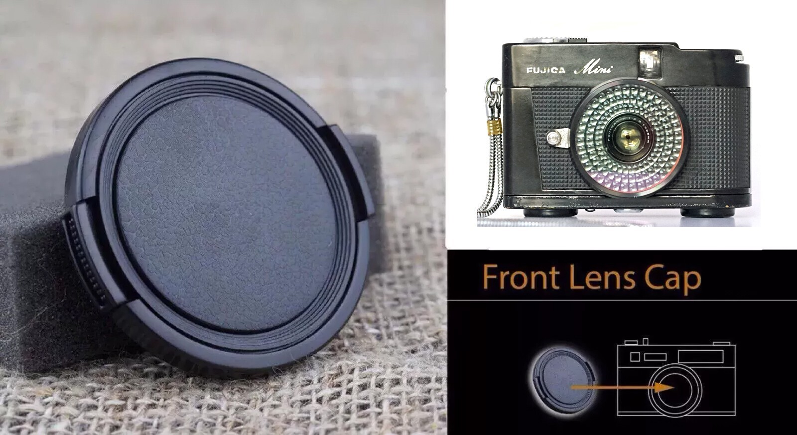 Camera Lens cap cover Protective for Fuji Fujica Mini