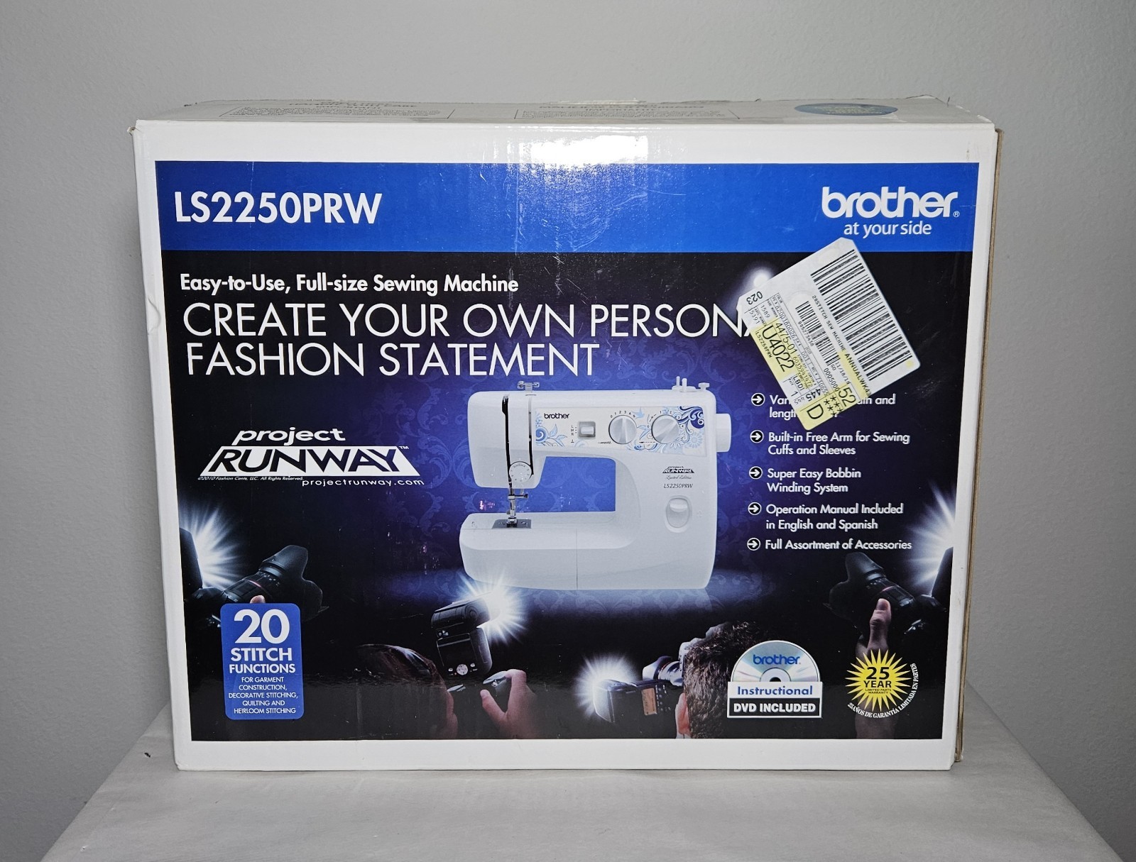 Brother Full Size Sewing Machine Model: LS2250PRW 20 Stitch Functions *Works*
