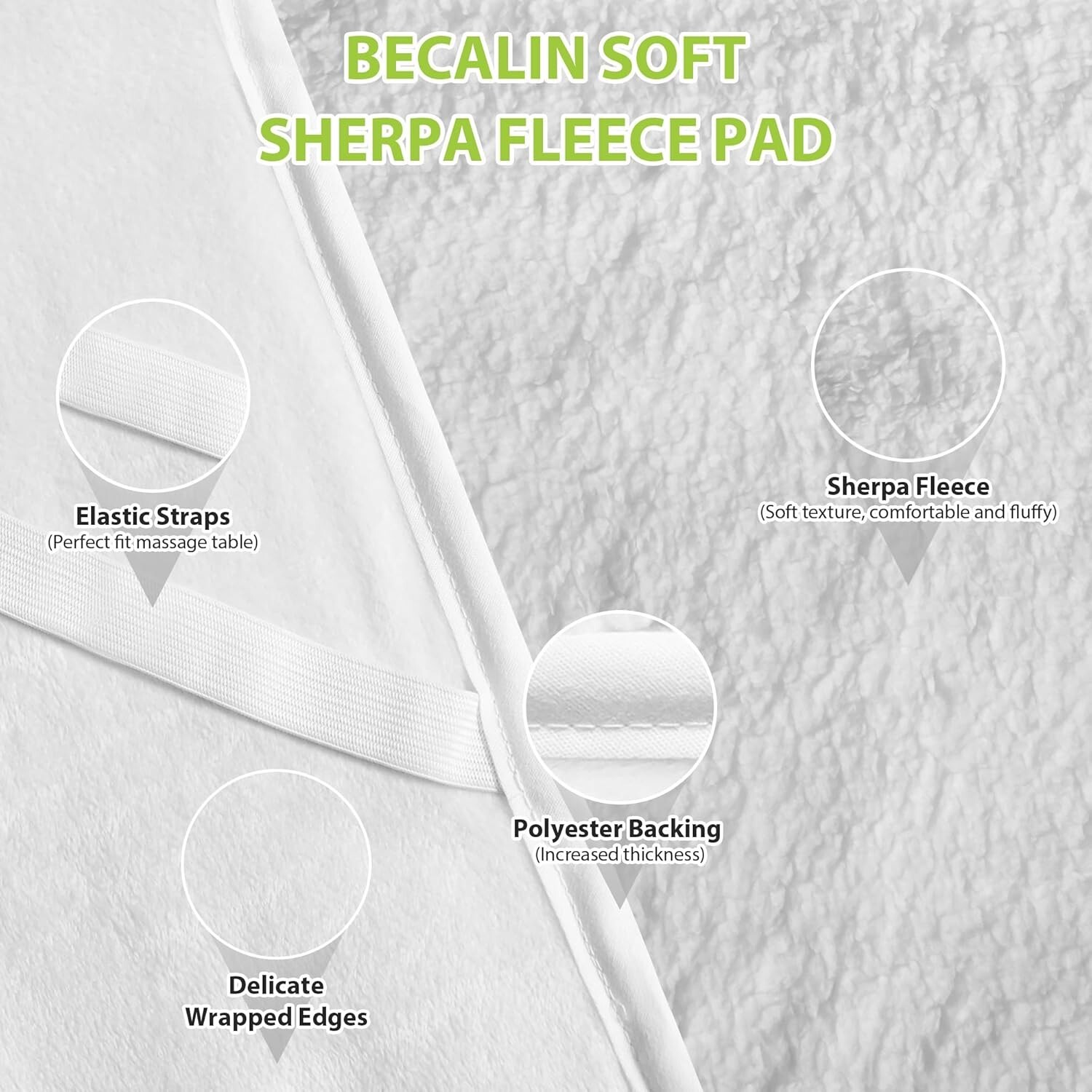 Thickened Fleece Heating Pad for Massage Tables - Digital Timer & Safety Feature