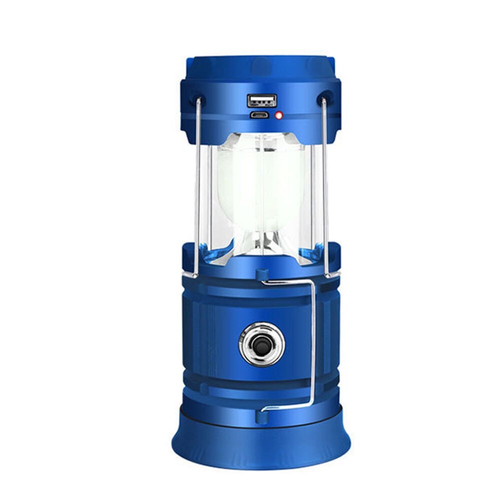 USB Solar Camping Tent Light Rechargeable LED Flashlight Portable Lamp Lantern