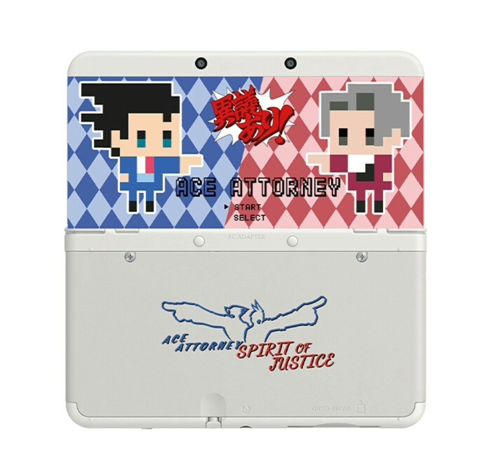 Ace Attorney Themed cover Replacement Shell for Nintendo New 3DS Console parts！