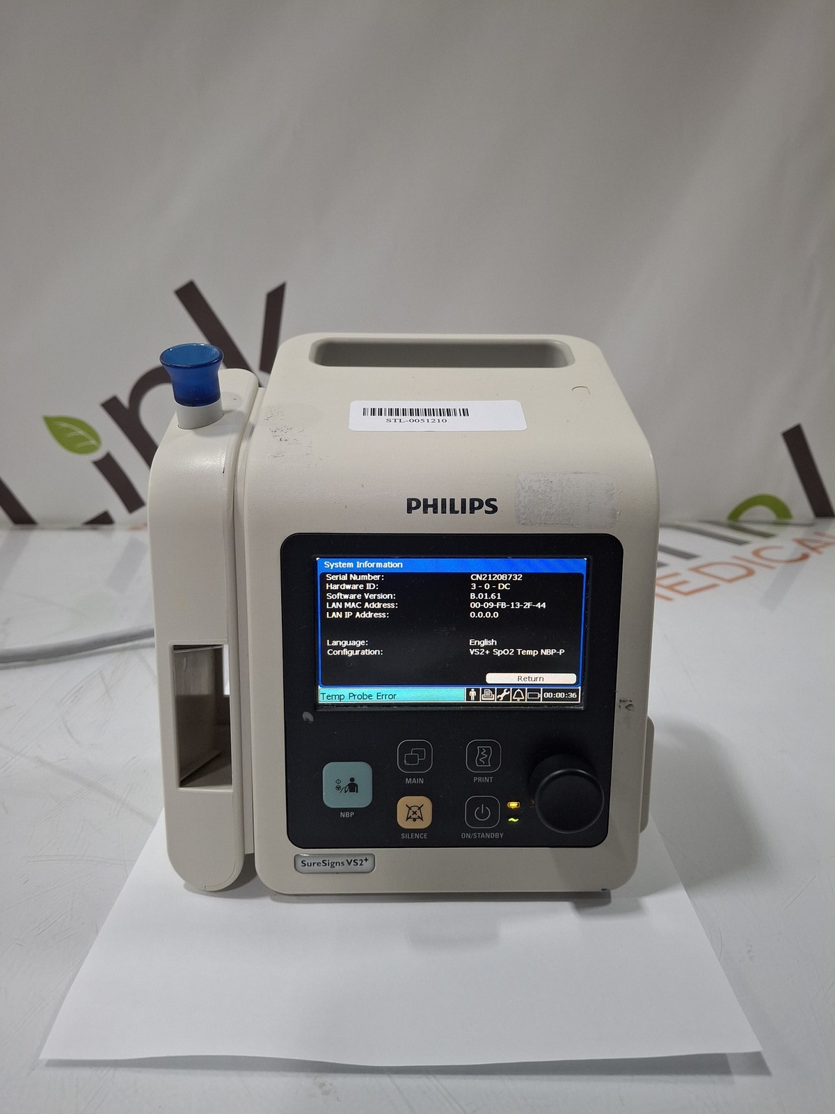 Philips SureSigns VS2+ Vital Signs Monitor