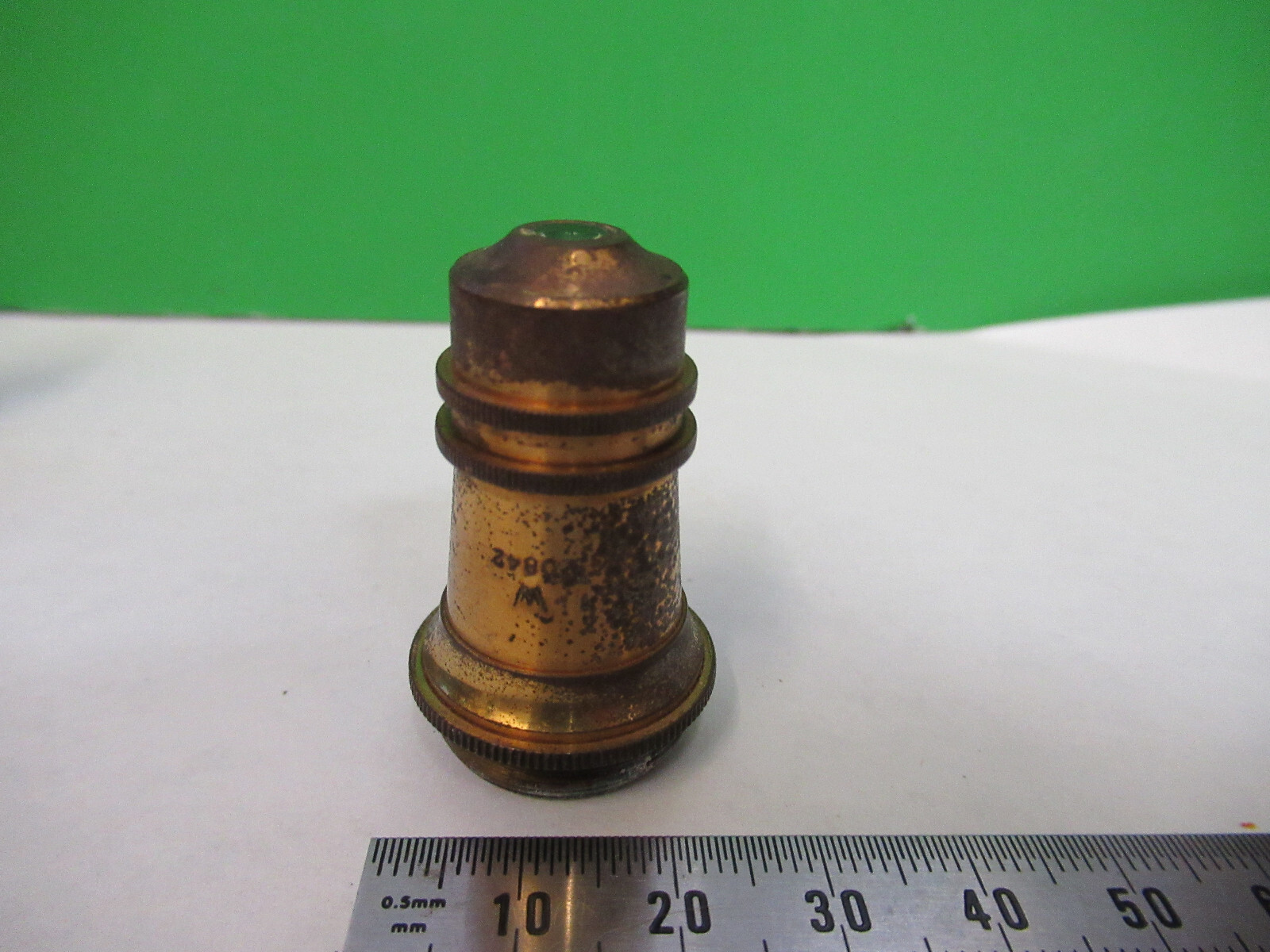 WATSON LONDON ANTIQUE BRASS OBJECTIVE MICROSCOPE PART OPTICS AS PICTURED X6-A-87