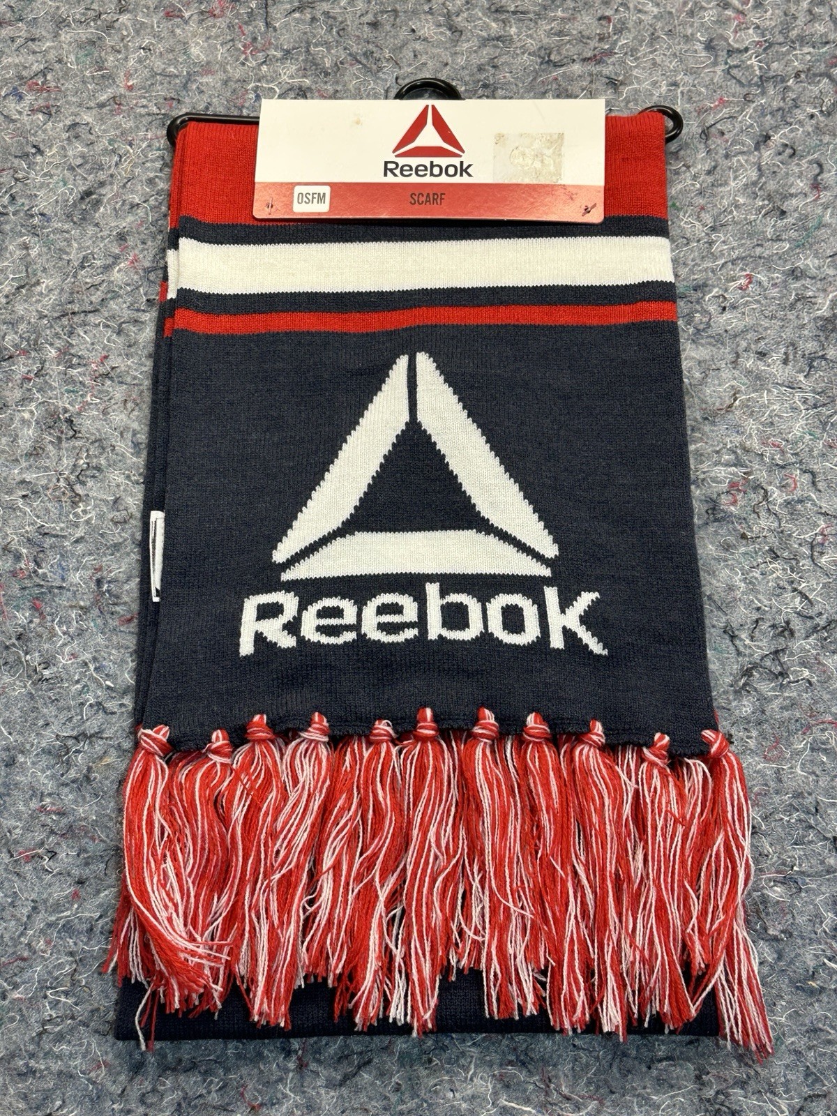 Reebok Rally Scarf Unisex Patriotic Red White Blue USA With Logo Brand New