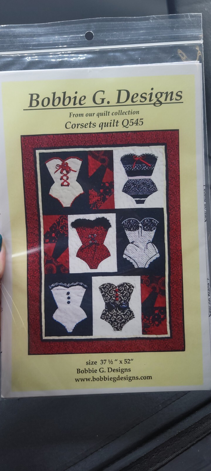 Corsets Q545 by Bobbie G. Designs Quilt Wallhanging Pattern