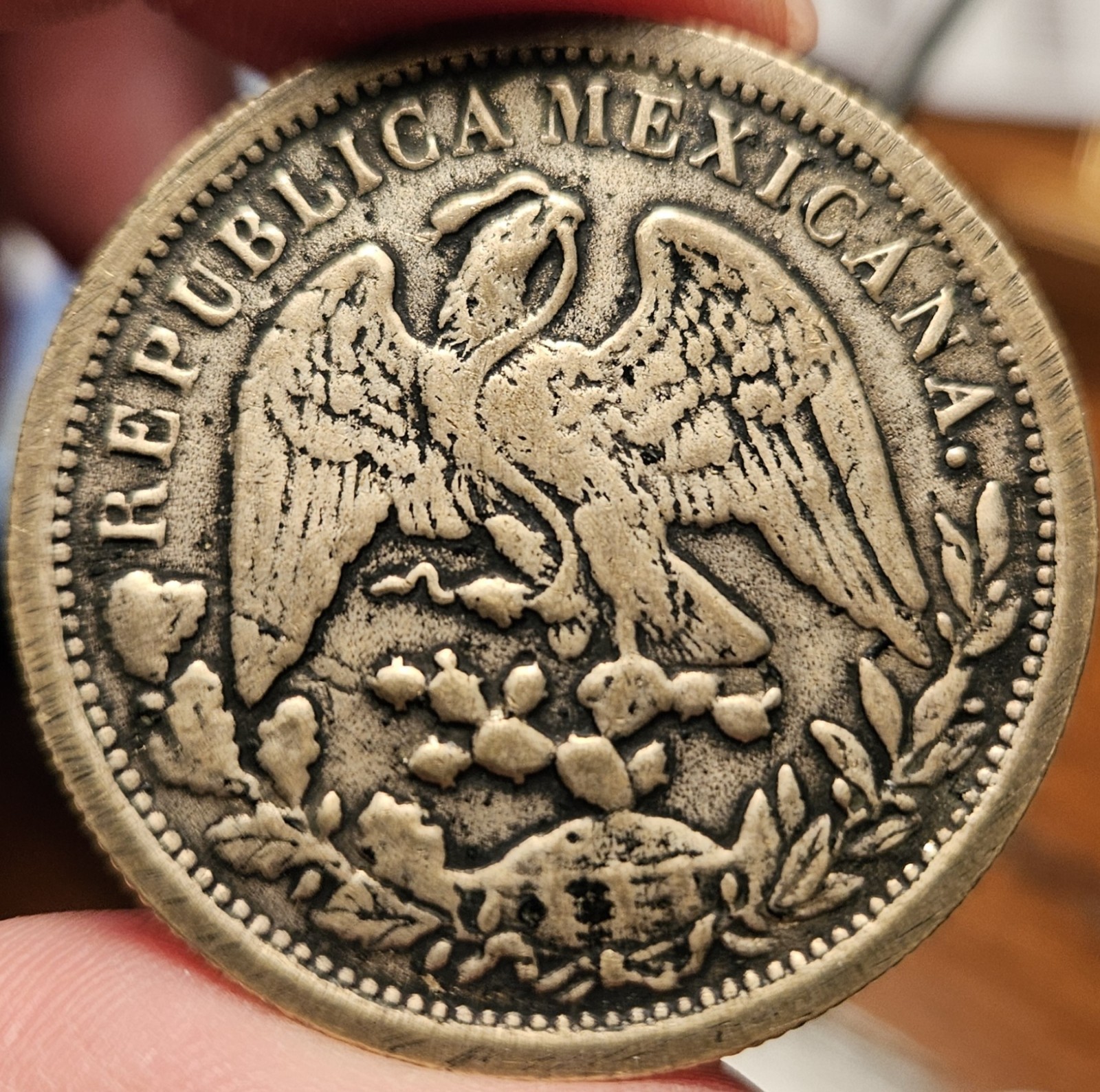 1898 Mo AM Mexico 1 Peso Silver Coin