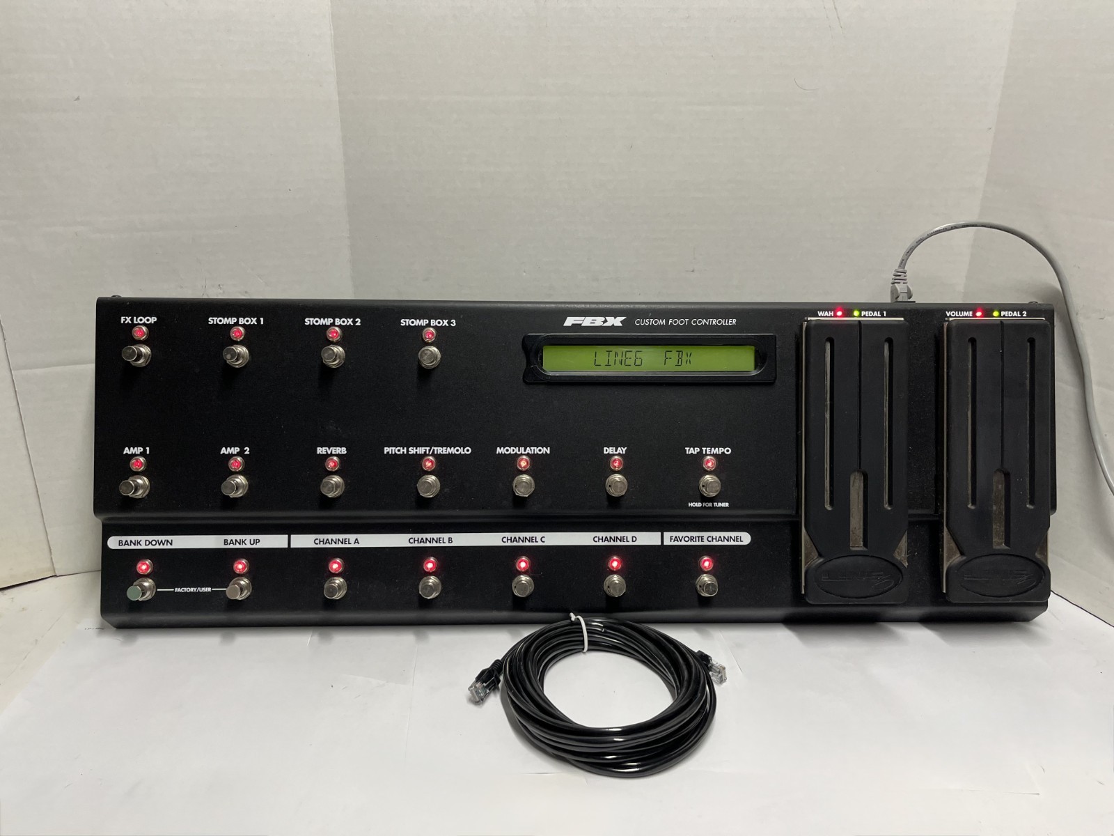 Line 6 FBX FBV LONG BOARD PEDAL FOOT SWITCH CONTROLLER POD XT VETTA II SPIDER 18