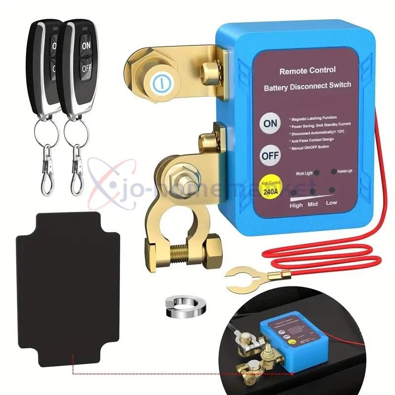 Car Battery Switch Disconnect Power Kill Master Isolator Cut Off Remote Control