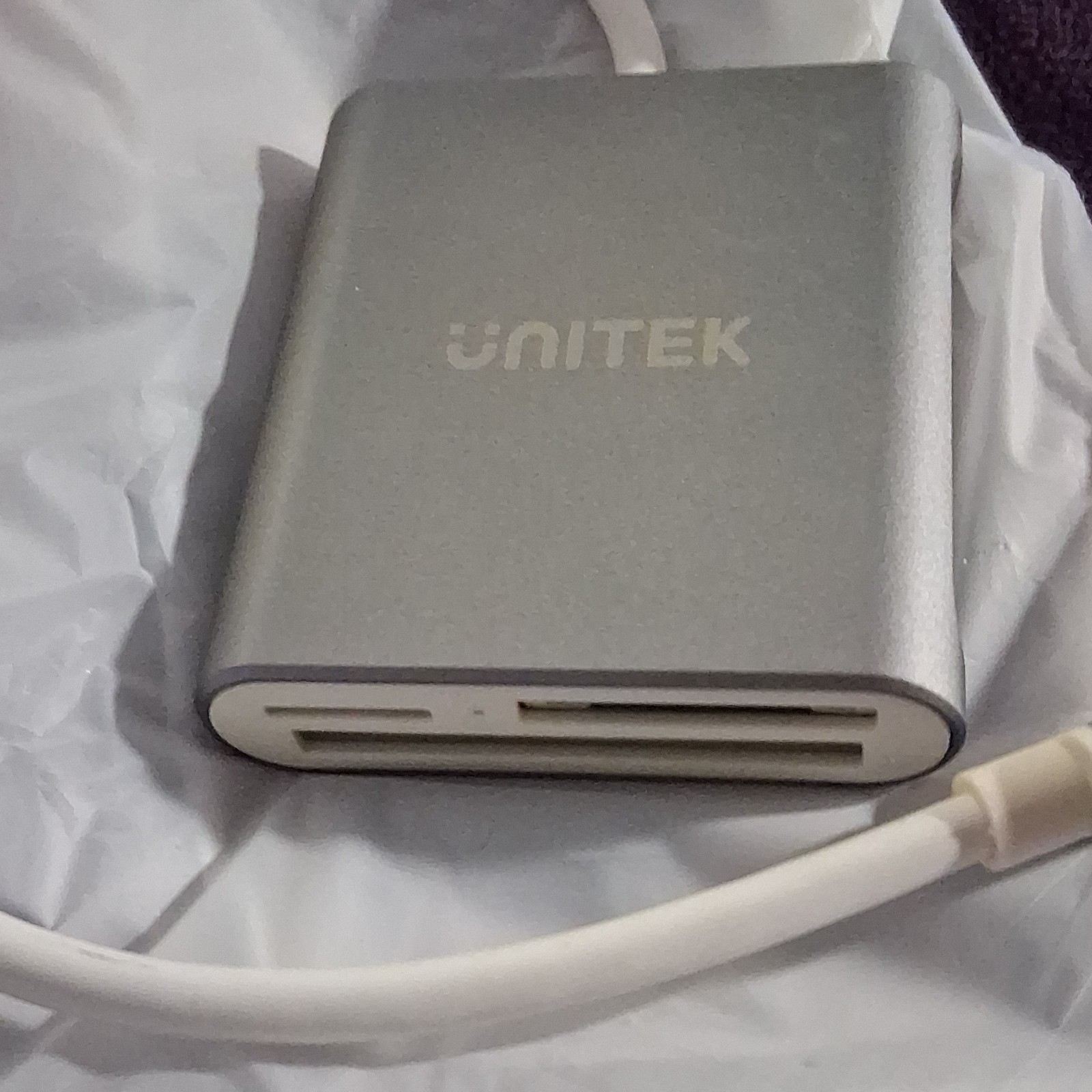 UNITEK USB-C Card Reader SD MicroSD Silver