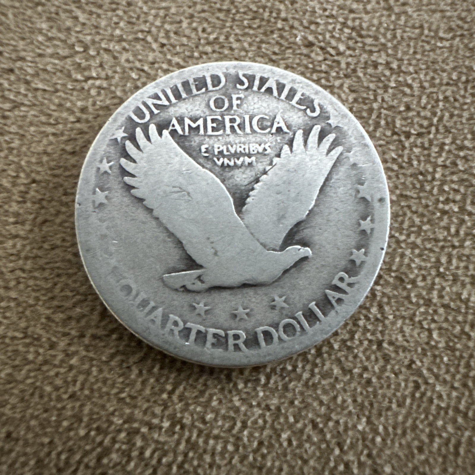 1927 Standing Liberty quarter Dollar Coin 