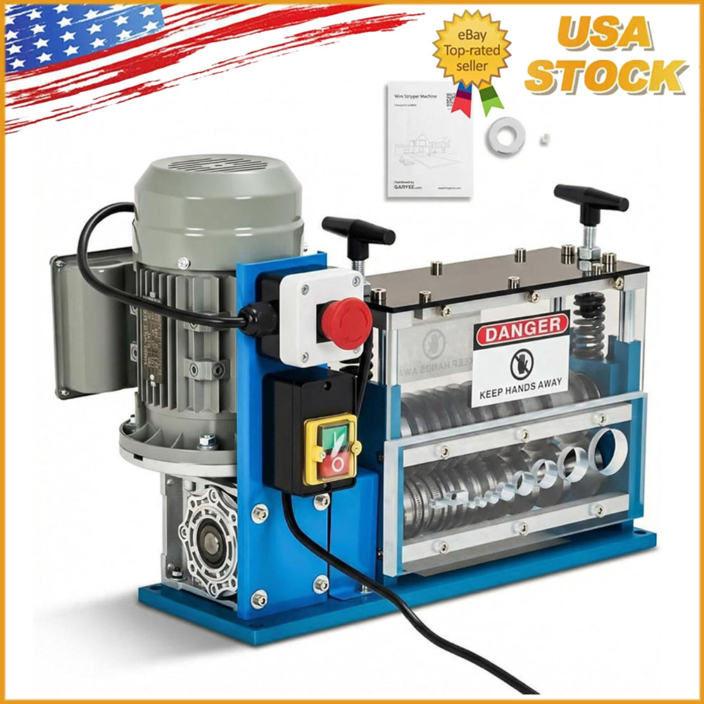 370W Electric Wire Stripping Machine ,Portable Scrap Cable Stripper 0.06"-1.5"
