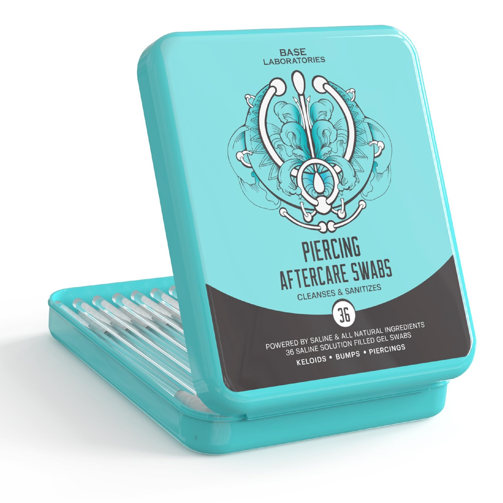Base Labs Keloid Bump Removal Gel Swabs | Piercing Aftercare Gel Swabs for Pi...