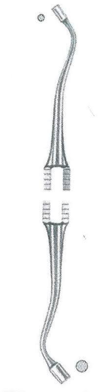 DENTAL INSTRUMENT AMALGAM CONDENSER BLACK SERRATE 1/2 STAINLESS STEEL