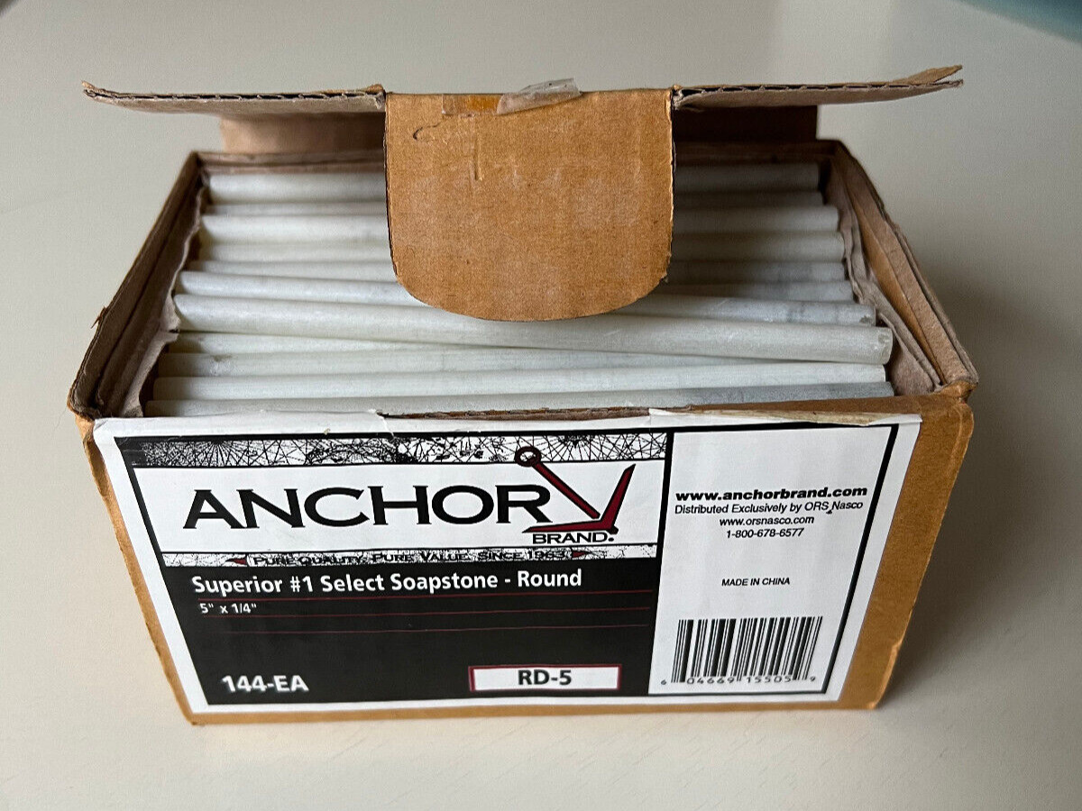 Anchor Superior #1 Select Soapstone Round 5" x 1/4" RD-5, 144 Piece for Welding