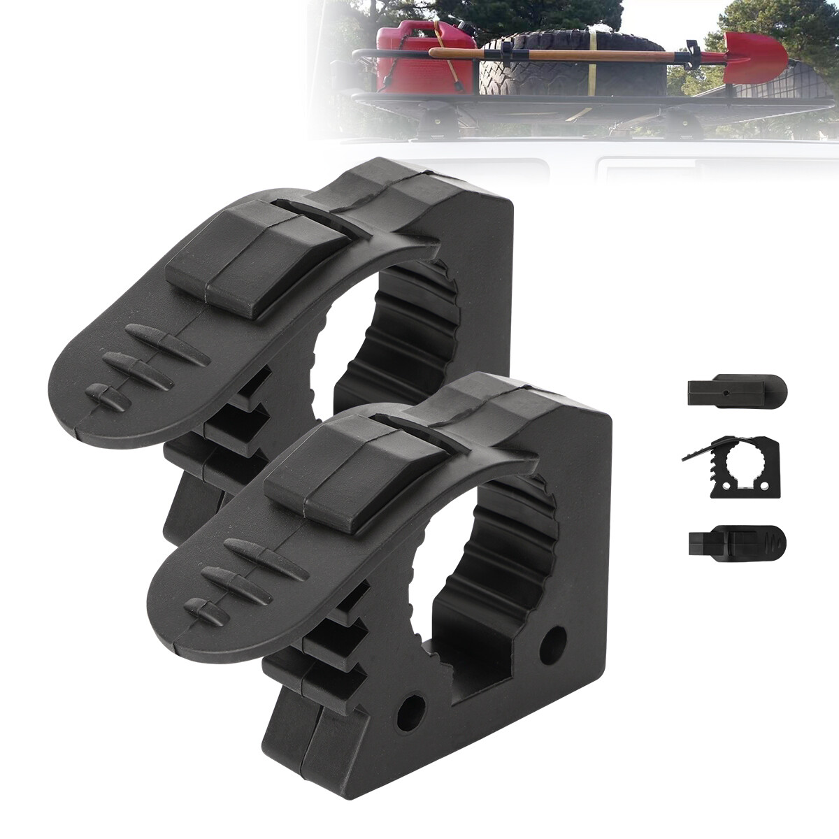 2PCS Quick Fist Clamp for Mounting Tools For ATV UTV Truck Trailer RV Boat Home