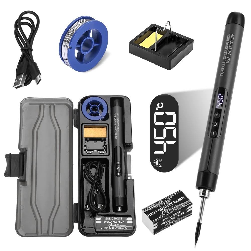 USB Soldering Iron Mini Small Soldering Iron Set Portable Household Type-C Inter