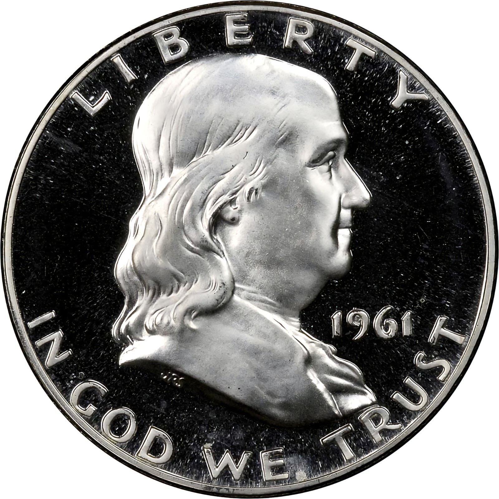 1961 Proof Franklin Silver 50¢ **VERY NICE COIN** (Stock Photo)