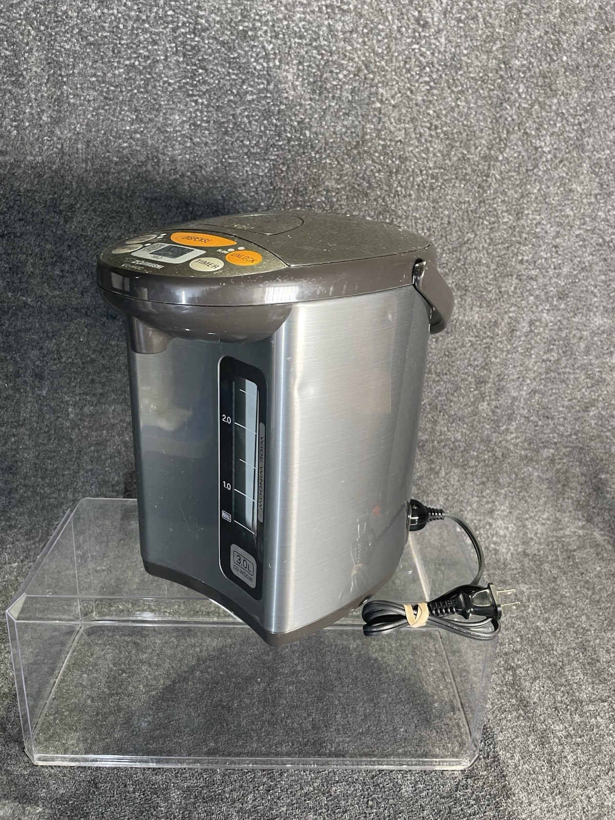 Zojirushi CD-WCC30 3.0L Micom Water Boiler & Warmer Silver Works Great