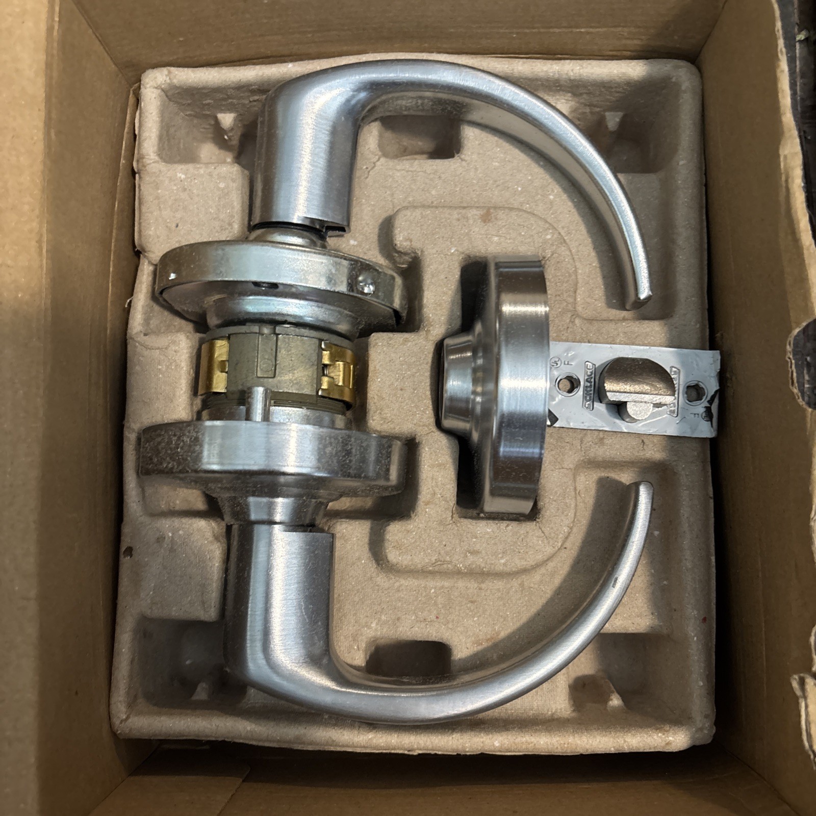 Schlage ND12D SPA 626 Grade 1 Exit Lock Lever Non-Keyed Satin Chrome