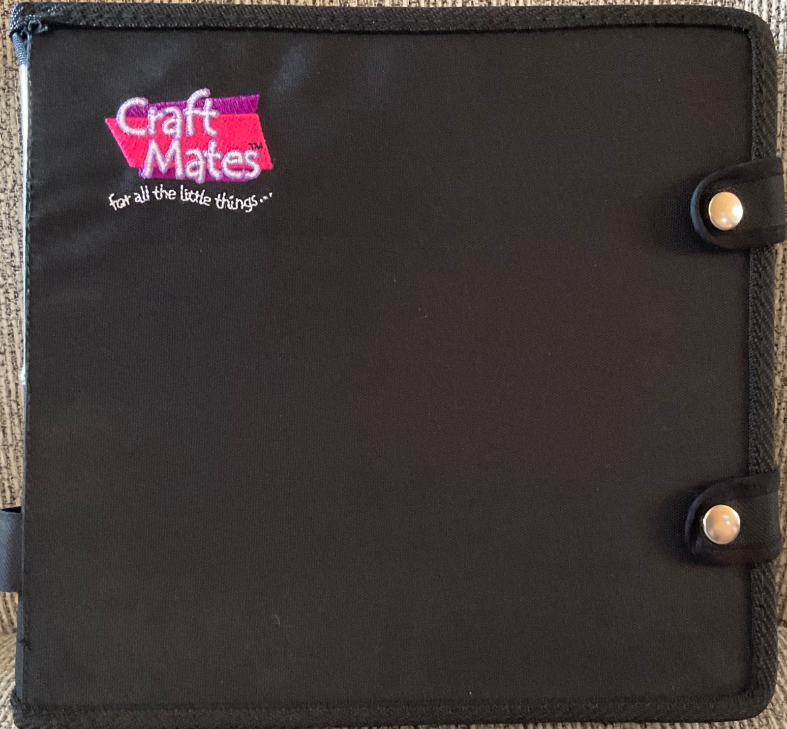 CRAFT MATES Black Organizer & 3 - 2XL  Lockables Storage Compartments Beads