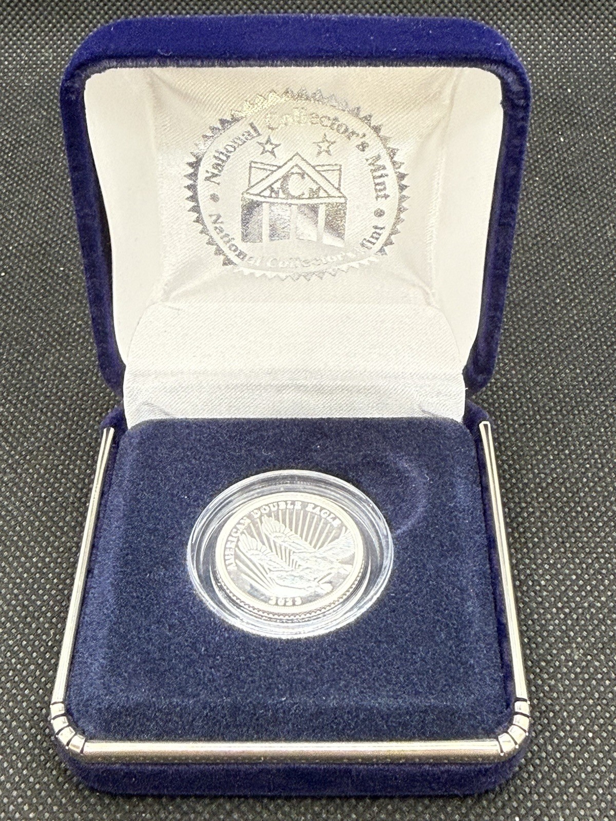 2023 Cook Islands 1/4oz Silver American Double Eagle In Capsule With Box #903